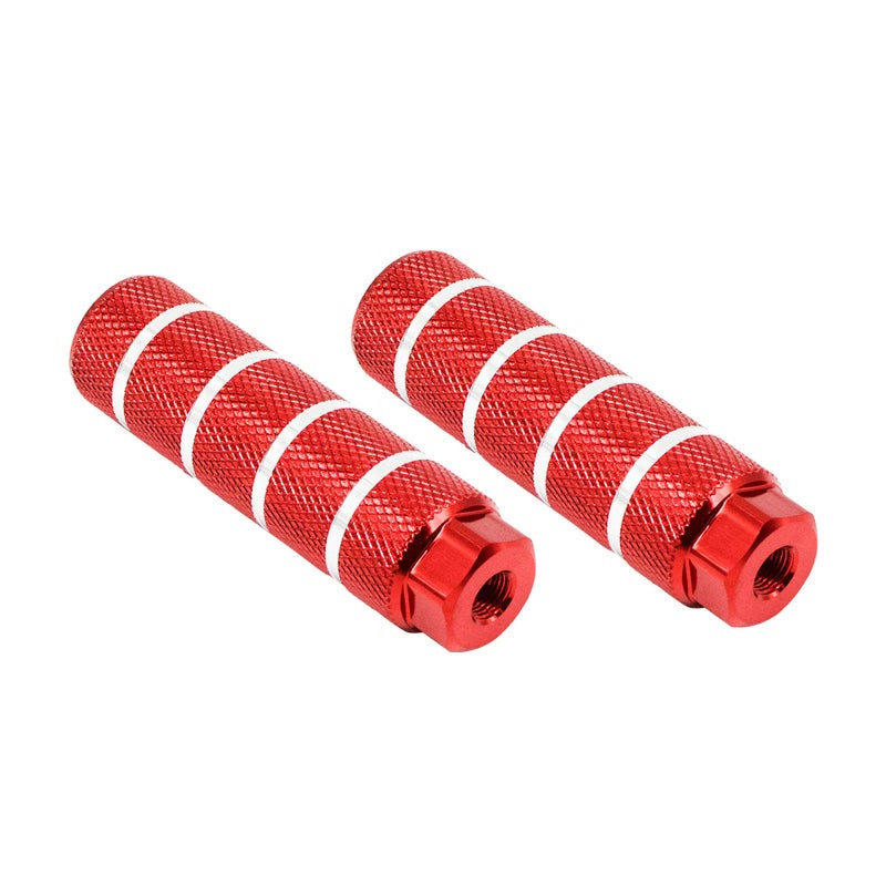 OUTLEYNY Bike Pegs, 3/8 inch - 26 Teeth Aluminum Alloy Bike Pegs Anti-Skid Foot Pedals BMX Pegs Rear Axles Stunt Pegs 2Pcs - Image 5